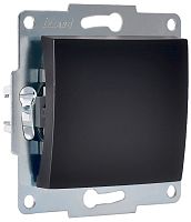 Выключатель без рамки Lezard Karina 1-кл. черный бархат картинка